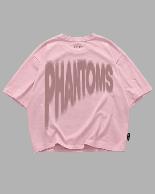 Phantoms Oversized Pink Graphic Tee